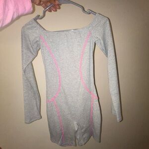Gray and Pink Jumpsuit